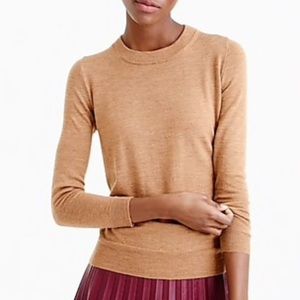 J Crew Tippi Sweater, merino wool, heather saddle, size small